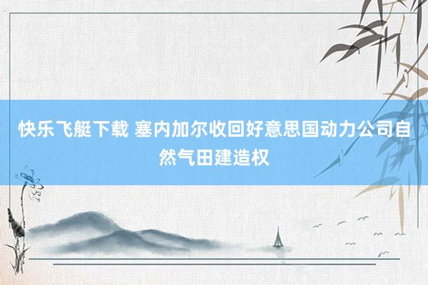 快乐飞艇下载 塞内加尔收回好意思国动力公司自然气田建造权