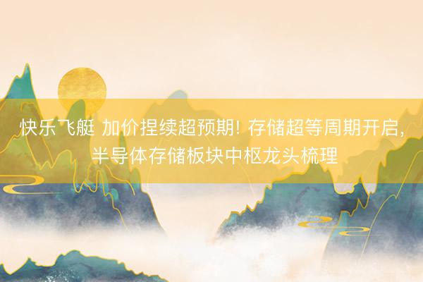 快乐飞艇 加价捏续超预期! 存储超等周期开启， 半导体存储板块中枢龙头梳理